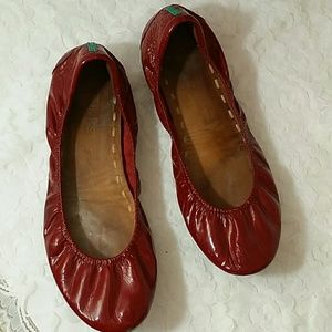 Ruby Red Patent Ballet Flats by Tieks